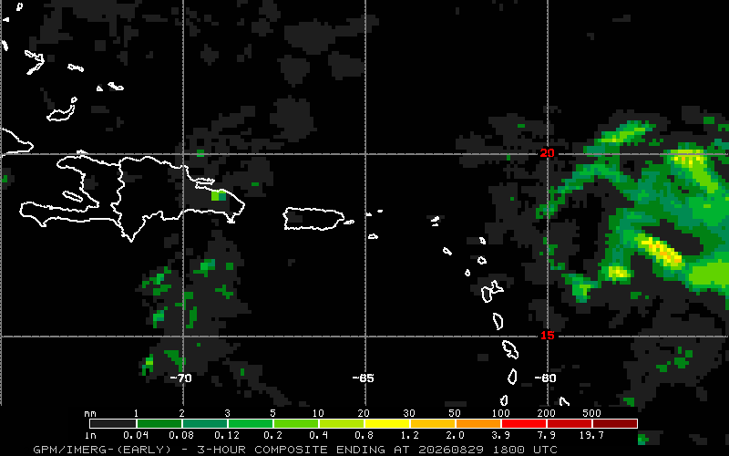 3-Hour Rainfall Totals – Caribbean