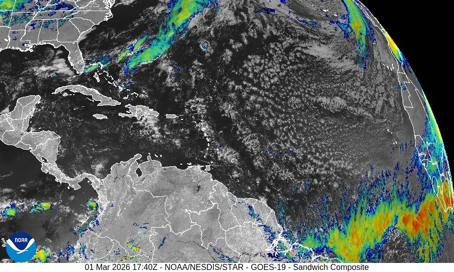 GOES‑19 Tropical Atlantic – Sandwich – satellite animation (click play to start)