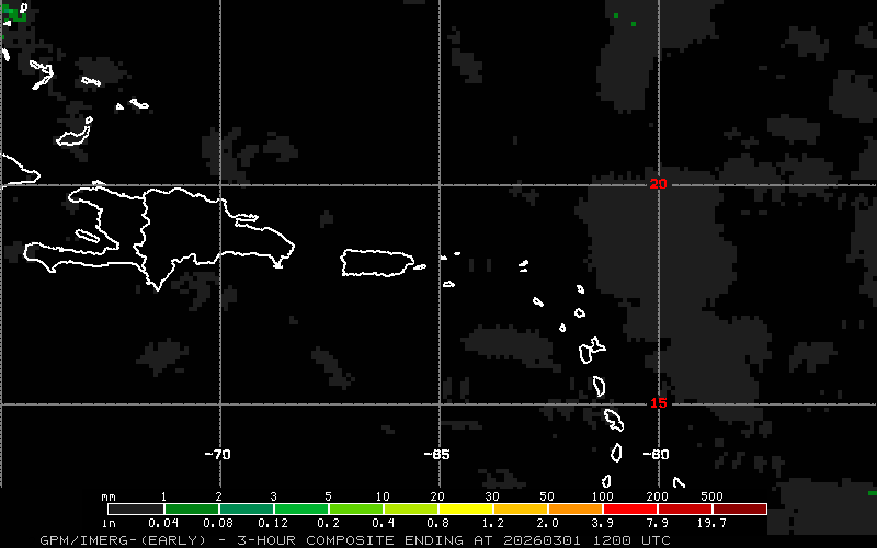 3-Hour Rainfall Accumulation – Caribbean