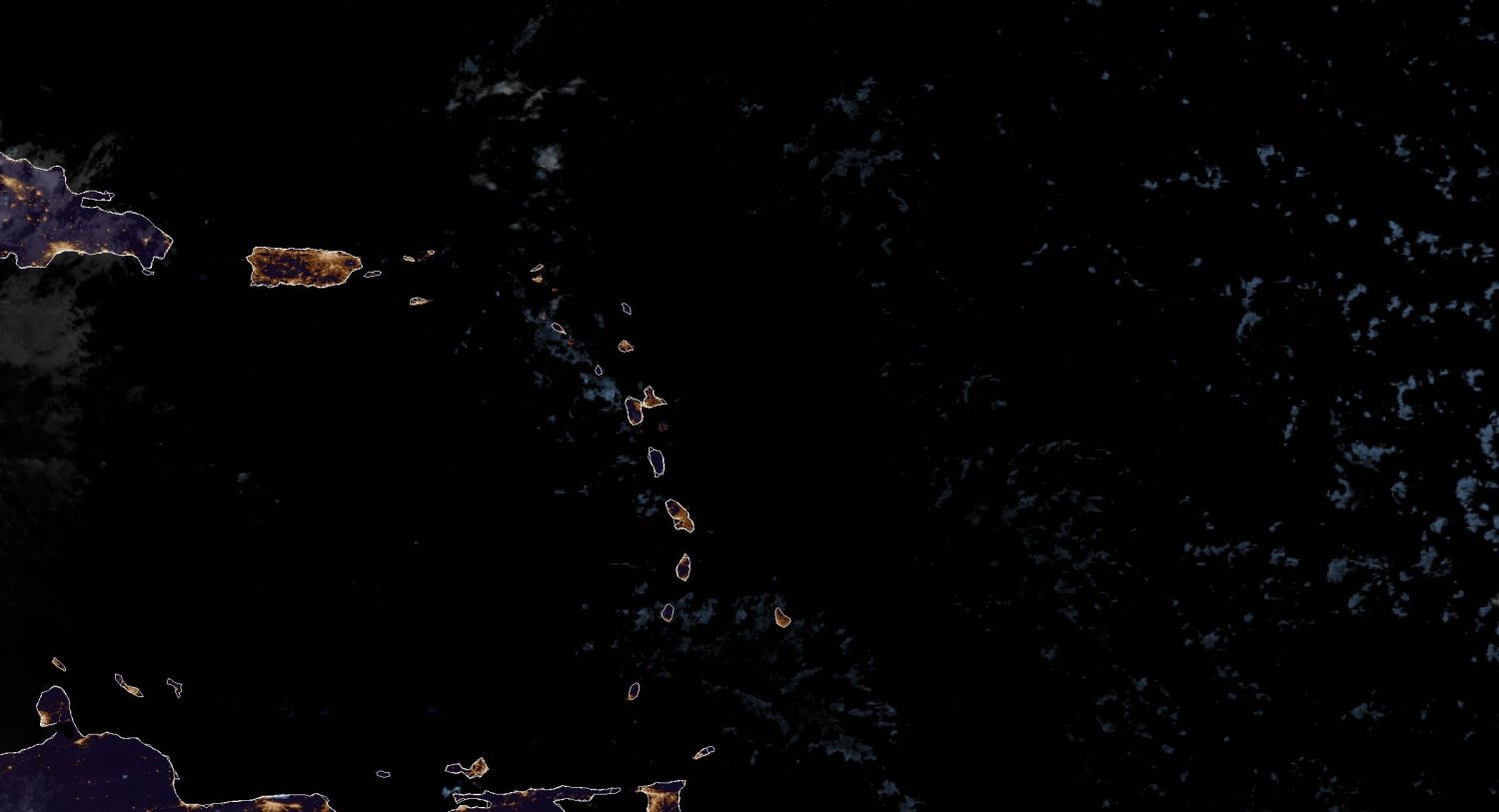 GOES-19 Caribbean GEOCOLOR