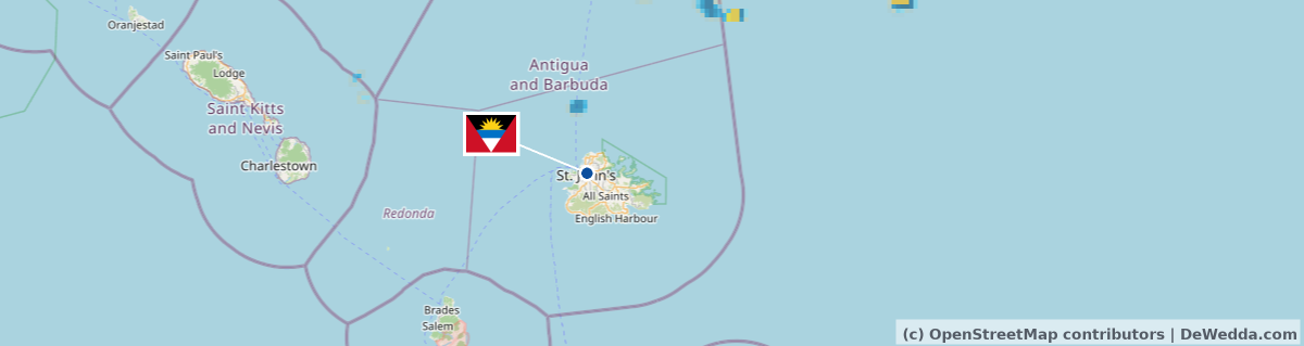 Rain radar around Antigua and Barbuda right now