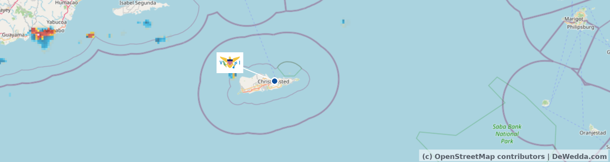 Rain radar around Saint Croix right now