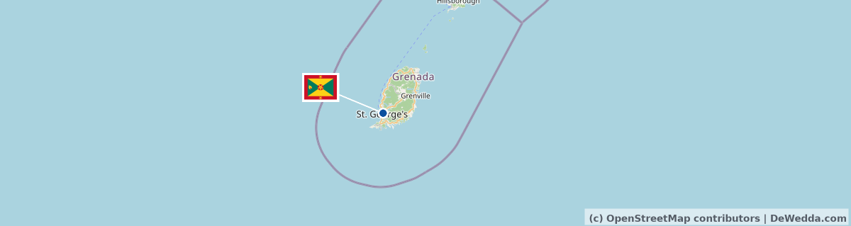 Rain radar around Grenada right now